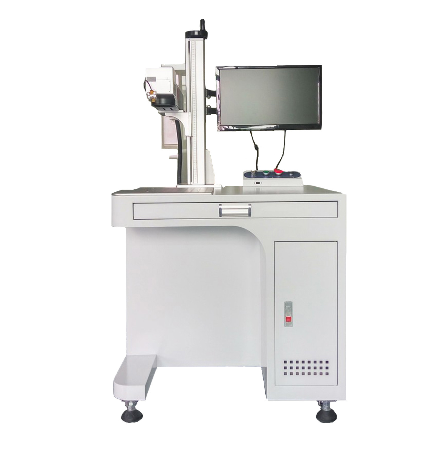 3D Fiber Laser Metal Engraving Marking Machine Desktop 50W On Electronics PP PE PVC