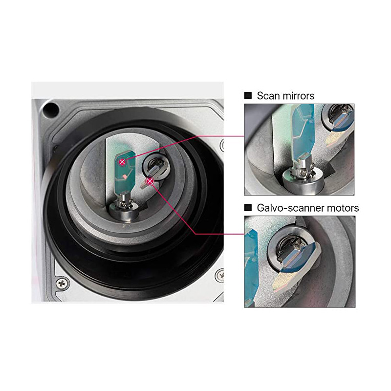 RC1001 Fiber Laser Scanning Galvo Head Set 10.6um &1064nm Apeature 10mm Galvanometer Scanner with Power Supply