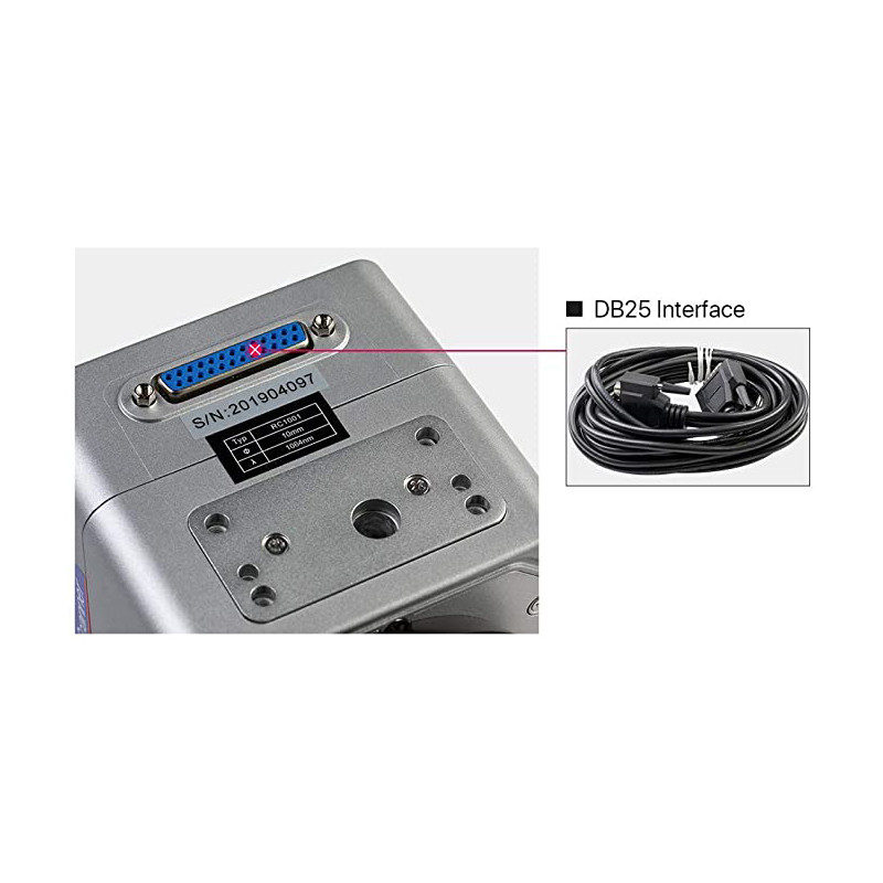 RC1001 Fiber Laser Scanning Galvo Head Set 10.6um &1064nm Apeature 10mm Galvanometer Scanner with Power Supply